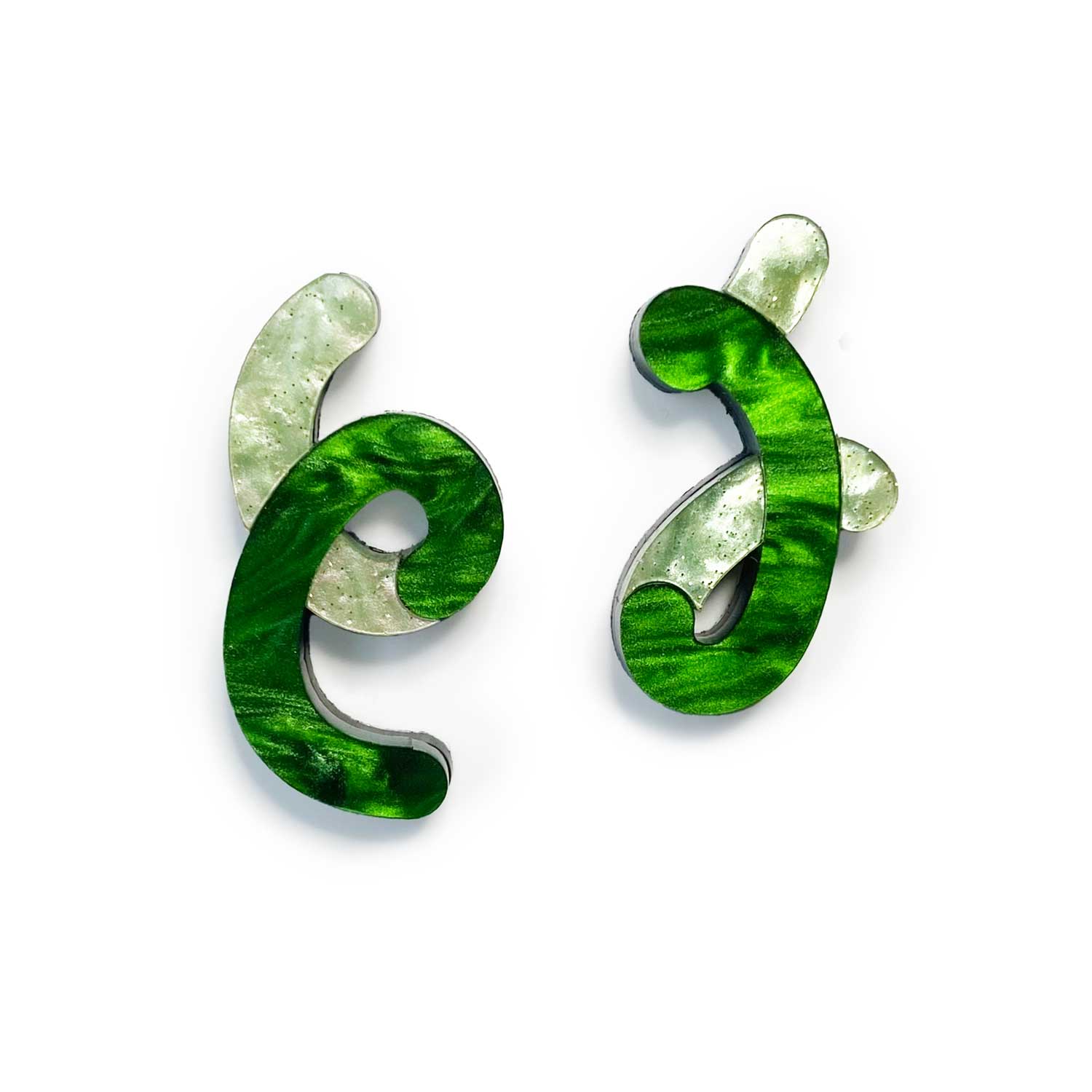 MEANDER STUDS | CELERY