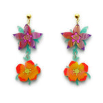 Load image into Gallery viewer, BRUGE FLOWER DANGLES | MARBLE
